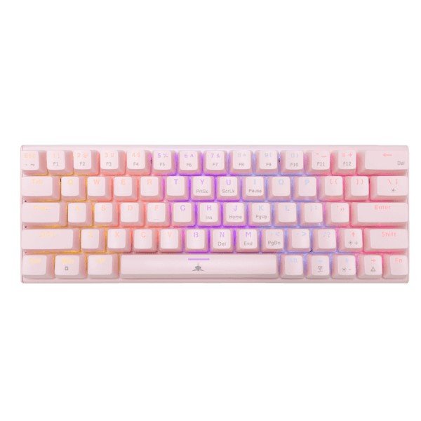 Keyboard White Shark Wakizashi 2 Mechanical 60% RGB Pink