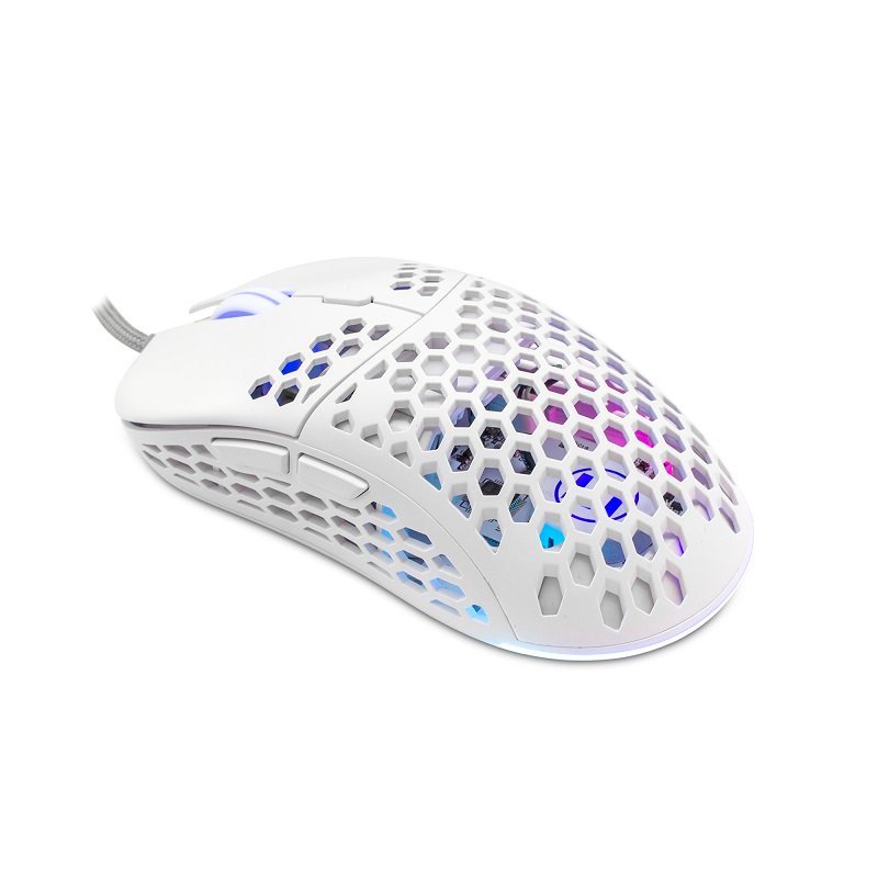 Mouse White Shark Premium Gaming Naginata 16000DPI RGB white