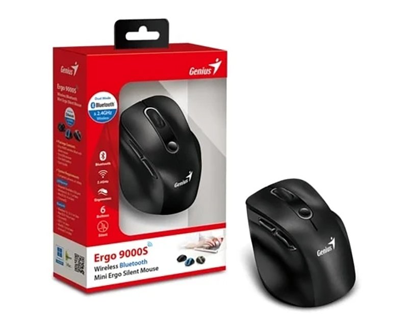 Mouse Genius Ergo 9000s Wireless Silent Mini
