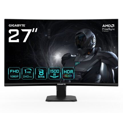 Monitor Gigabyte 27 GS27FC2 Gaming Curved 1500R FullHD / VA/ 240Hz / 1ms / HDMI / DP